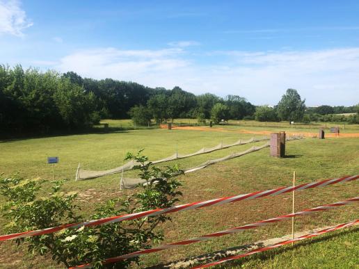 Hindernispacours, Mini-Fährte, Hunderennbahn und Mini-Begleithundprüfung – alles auf einem Platz